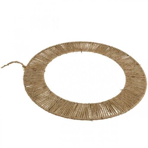 Produkt Dekoracja ścienna letni pierścień dekoracyjny do zawieszania juty boho, metal Ø49cm