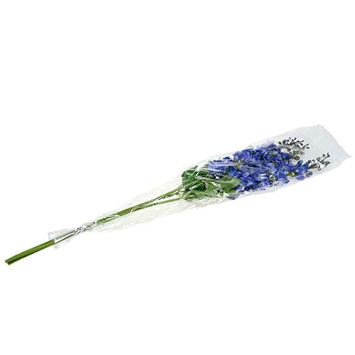Floristik24 Delphinium Blue 78cm 3szt.