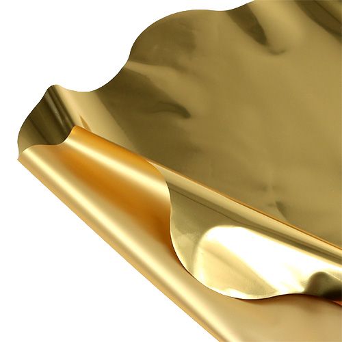 Floristik24 Rondella cuff złota błyszcząca, matowa Ø50cm 50szt.