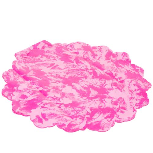 Różowa rondelka do bukietów, 48 cm