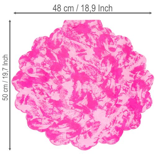 Różowa rondelka do bukietów, 48 cm | Floristik24.pl