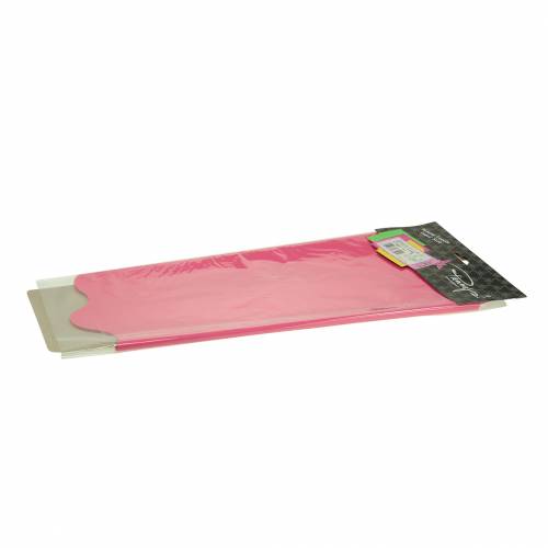 Floristik24 Rondella Cuff różowy prążkowany Ø60cm 50szt.