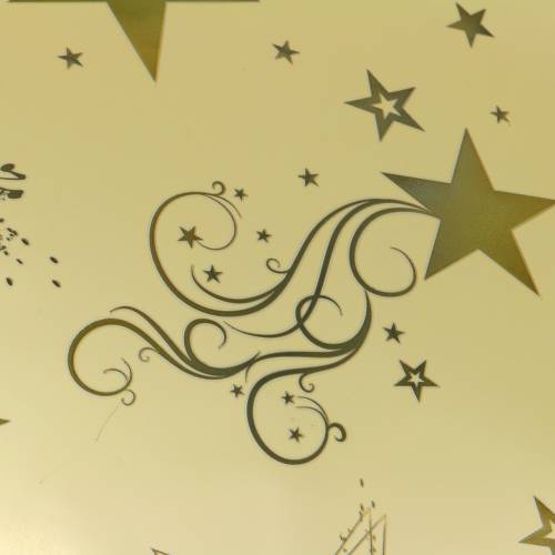 Floristik24 Rondella Cuff Christmas Motif Gold Ø60cm 50szt