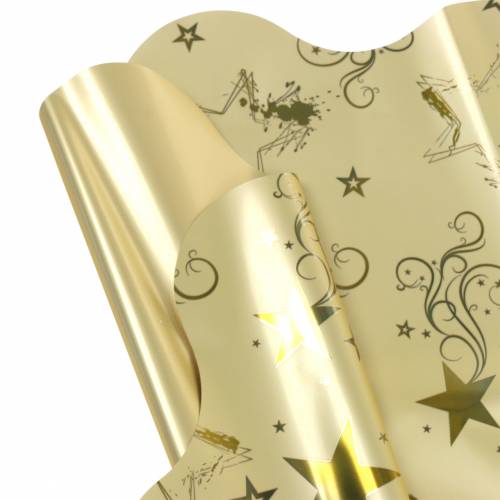 Floristik24 Rondella Cuff Christmas Motif Gold Ø60cm 50szt