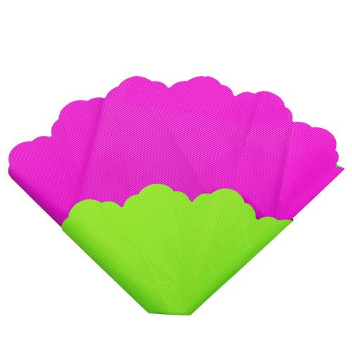 Floristik24 Rondela Ø48cm bicolor różowo-zielony 50szt.