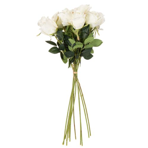 Sztuczny kwiat róży, długa łodyga, do wazonu, 62 cm, 12 sztuk | Floristik24.pl