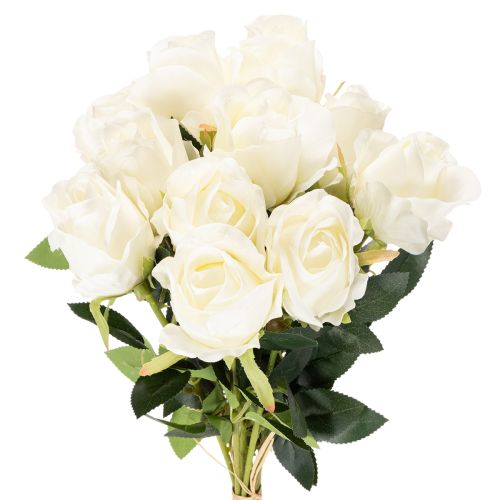 Sztuczny kwiat róży, długa łodyga, do wazonu, 62 cm, 12 sztuk | Floristik24.pl