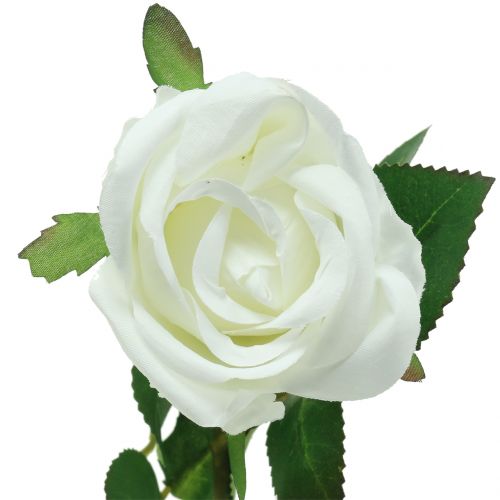 Floristik24 Róża biała 44cm do dekoracji 6szt