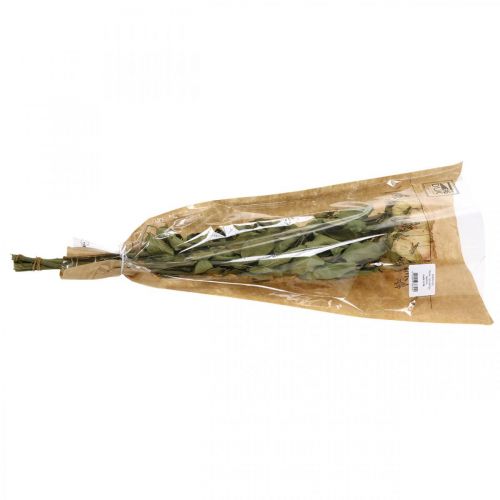 Floristik24 Róże dekoracyjne, kwiaty suszone, róże suszone, walentynki, florystyka pogrzebowa, róże rustykalne żółto-różowe L48cm 5 sztuk