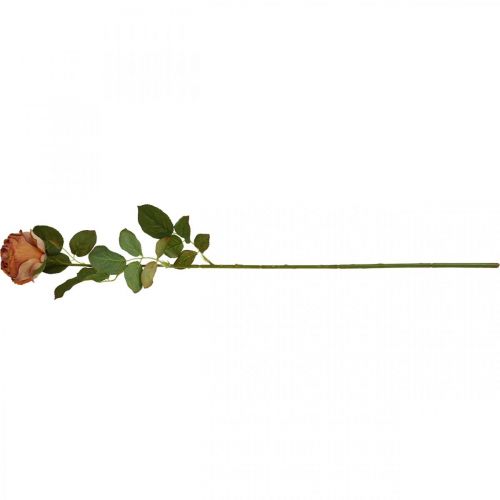 Produkt Sztuczna róża pomarańczowa, sztuczna róża, róża dekoracyjna D74cm Ø7cm