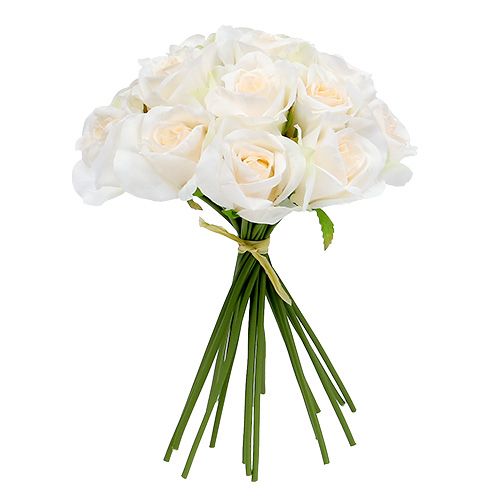 Floristik24 Bukiet róż biały Ø26cm