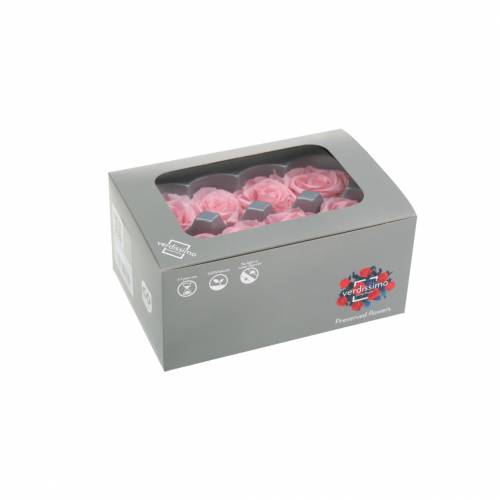 Produkt Róże Wieczne Średnie Ø4-4,5cm Różowe 8 szt