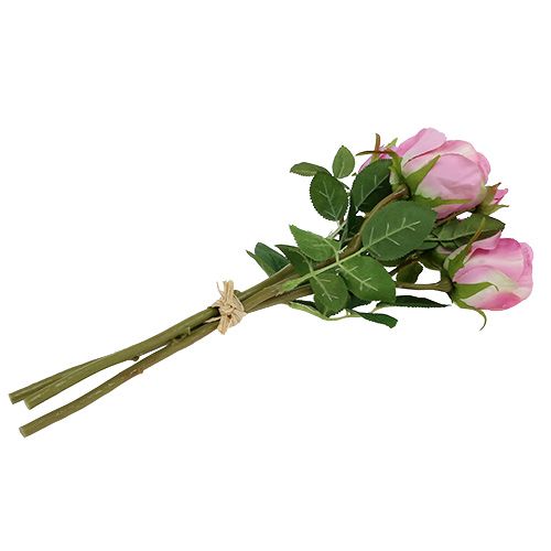 Floristik24 Bukiet Róż Staroróżowy 40cm