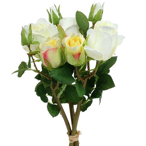 Floristik24 Bukiet róż kremowy 40cm