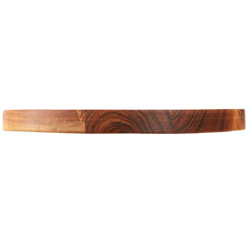 Produkt Okrągła taca wykonana z naturalnego olejowanego drewna akacjowego Ø30cm W2,5cm