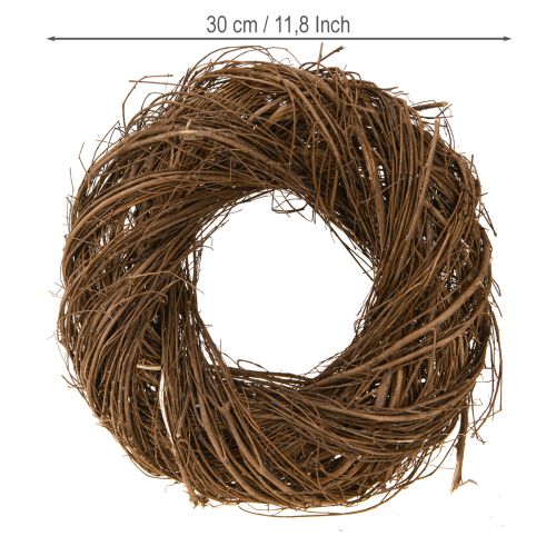 Produkt Wieniec rustykalny wiąz naturalny dekoracyjny wianek wykonany z gałęzi Ø30cm