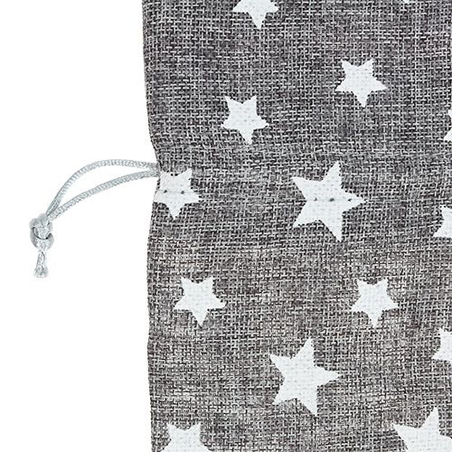 Floristik24 Torba Gwiazd Ø23cm W35cm Szara