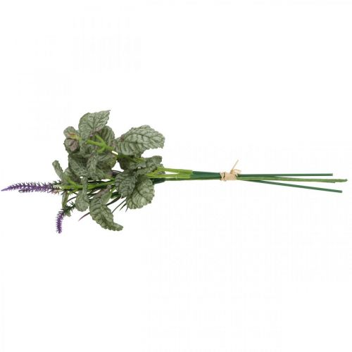Produkt Sztuczne jedwabne kwiaty, szałwia w pęczku, szałwia jedwabny kwiat fioletowy dł.28cm 4szt