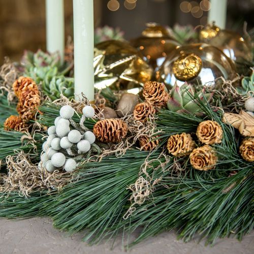 Produkt Salignum gałąź jasne leucadendron kwiaty na gałązce 25 szt