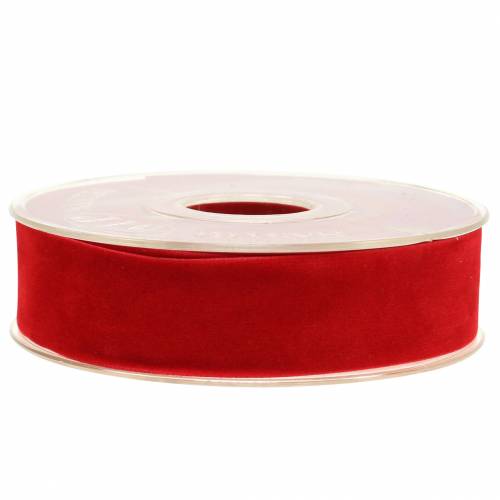 Produkt Wstążka aksamitna czerwona 25mm 7m