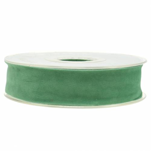 Produkt Wstążka aksamitna zielona 25mm 7m