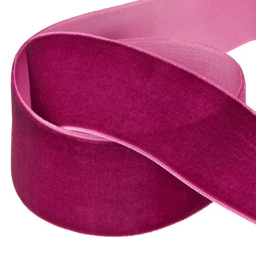 Produkt Wstążka ozdobna aksamitna wstążka prezentowa aksamitna Erika 40mm 8m