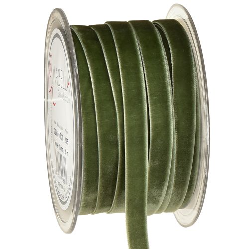 Produkt Wstążka aksamitna wstążka prezentowa wstążka dekoracyjna zielona W10mm 20m