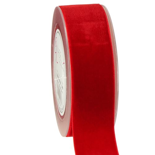 Wstążka aksamitna wstążka prezentowa wstążka dekoracyjna aksamitna czerwona 40mm 8m