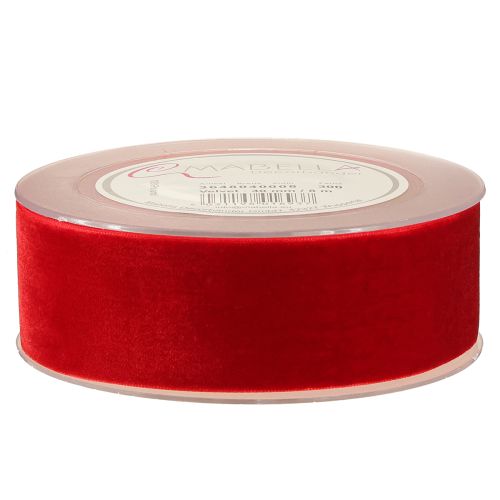 Produkt Wstążka aksamitna wstążka prezentowa wstążka dekoracyjna aksamitna czerwona 40mm 8m
