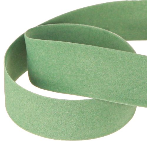 Produkt Wstążka aksamitna zielona wstążka prezentowa Wstążka aksamitna zielona 25mm 7m
