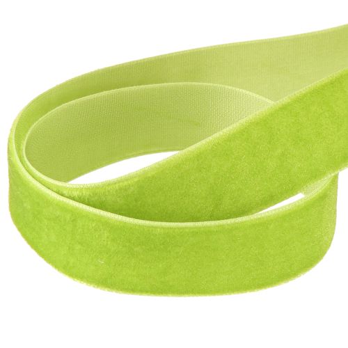 Produkt Wstążka aksamitna jasnozielona wstążka dekoracyjna wstążka aksamitna zielona 20mm 10m