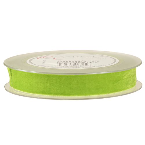 Produkt Wstążka aksamitna jasnozielona wstążka dekoracyjna wstążka aksamitna zielona 20mm 10m