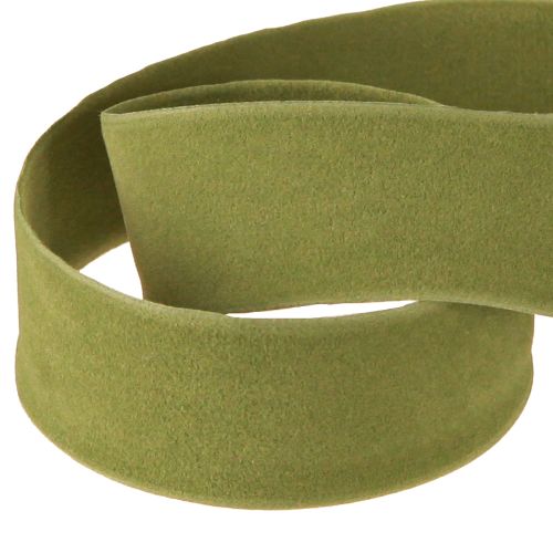 Produkt Wstążka aksamitna mech zielony 25mm 7m