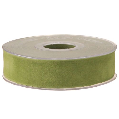 Produkt Wstążka aksamitna mech zielony 25mm 7m