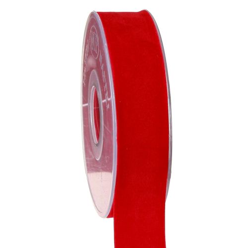 Produkt Wstążka aksamitna czerwona wstążka materiałowa 25mm 7m