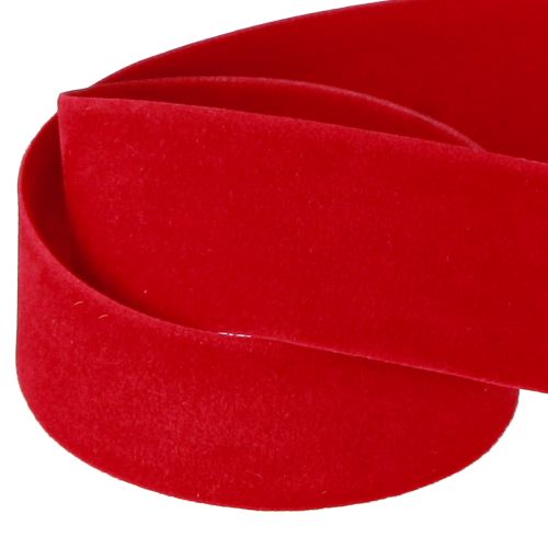 Produkt Wstążka aksamitna czerwona wstążka materiałowa 25mm 7m