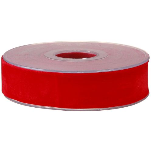 Produkt Wstążka aksamitna czerwona wstążka materiałowa 25mm 7m