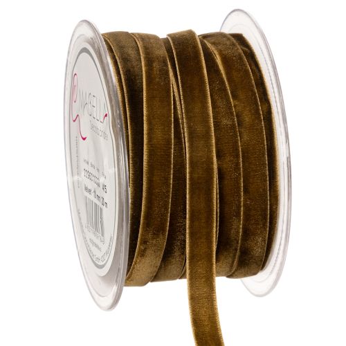 Wstążka ozdobna aksamitna, wąska, szerokość 10mm, długość 20m, na rolce