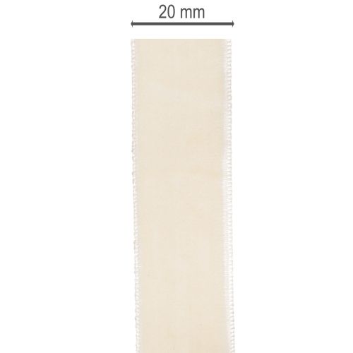 Wstążka prezentowa, elegancka aksamitna wstążka do prezentów i kwiatów, 20mm, 10m | Floristik24.pl