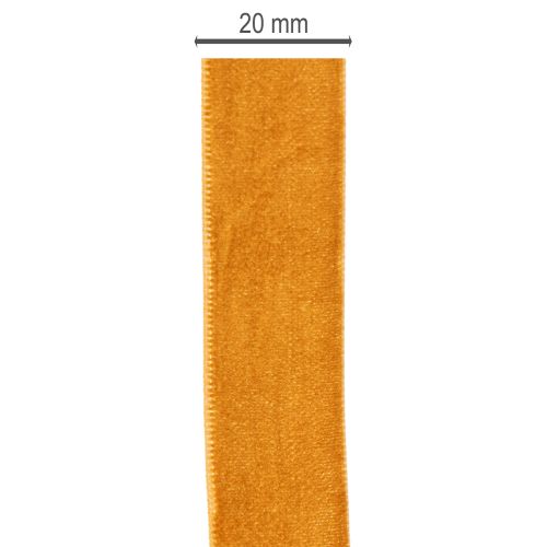 Wstążka aksamitna, wstążka dekoracyjna do rękodzieła i pakowania, 20 mm, 10 m | Floristik24.pl