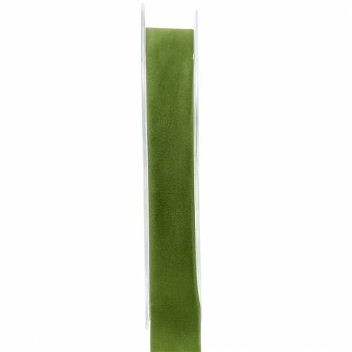 Produkt Wstążka aksamitna zielona 15mm 7m