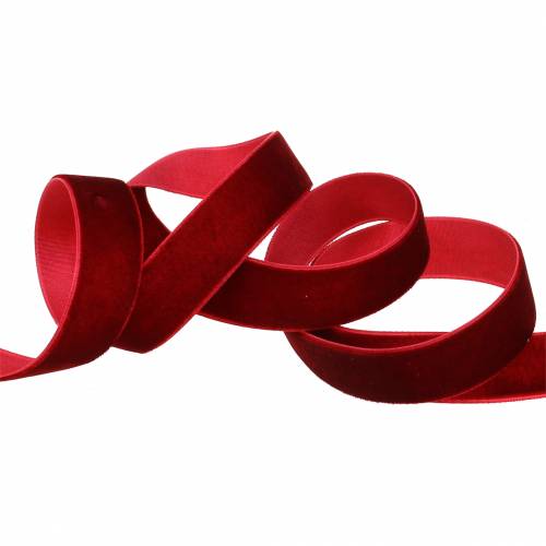 Produkt Wstążka aksamitna ciemnoczerwona 20mm 10m