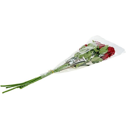 Floristik24 Velvet Rose Red 65cm 6szt