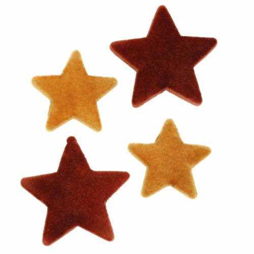 Produkt Posyp dekorację star mix flokowane curry, rooibos 4cm/5cm 40szt