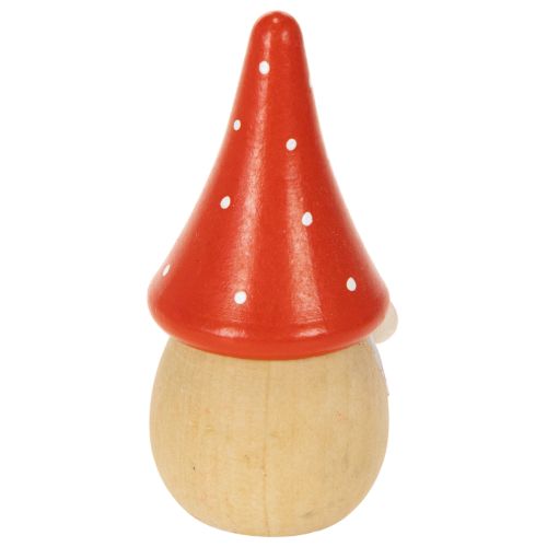 Miniaturowa figurka krasnala Muchomor czerwony dekoracja stołu 10 cm 6 szt. | Floristik24.pl