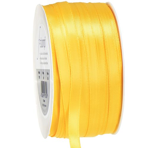 Produkt Wstążka satynowa wstążka prezentowa żółta wąska wstążka dekoracyjna 6mm 50m