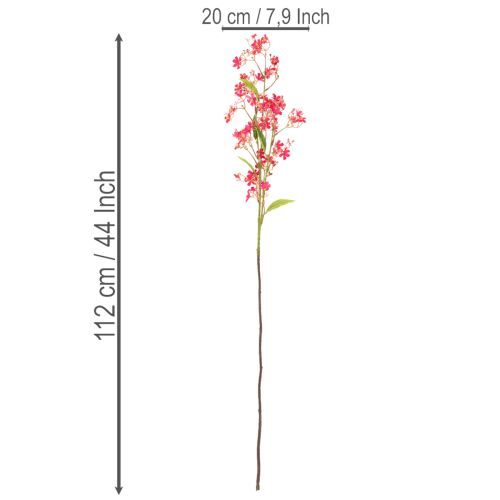 Sztuczna gałązka kwitnąca storczyk Oncidium dekoracja 112cm 3szt | Floristik24.pl