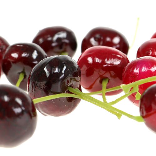 Floristik24 Sztuczne owoce wiśnie mix Ø1,5cm 108szt.