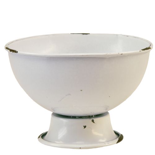 Produkt Miseczka na filiżankę Kubek dekoracyjny z białej rdzy Ø15cm W10cm, zestaw 2 szt
