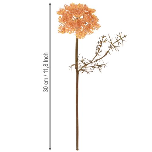 Produkt Kwiaty sztuczne krwawnik pospolity Achillea pomarańczowa sztuczna 30cm 6 szt.